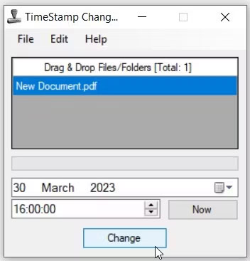 Ứng dụng TimeStamp Changer
