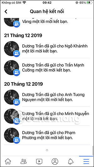 Thời gian gửi lời kết bạn Facebook