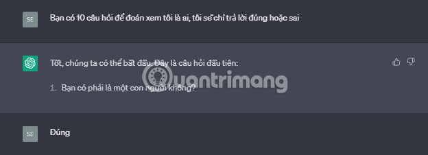 Đoán nhân vật với ChatGPT