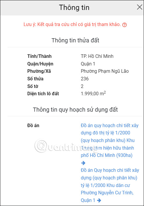 Thông tin quy hoạch TP.Hồ Chí Minh