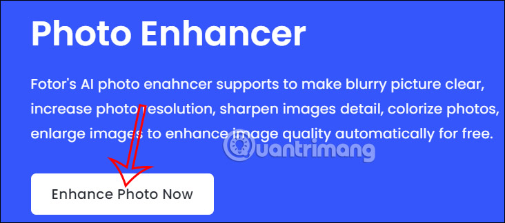 Foto.com làm nét ảnh online