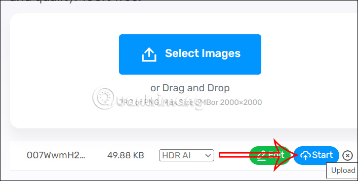 Làm nét ảnh trên imglarger online