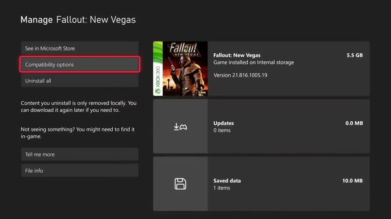 Cài đặt Manage Game and Add Ons trên Xbox Series X