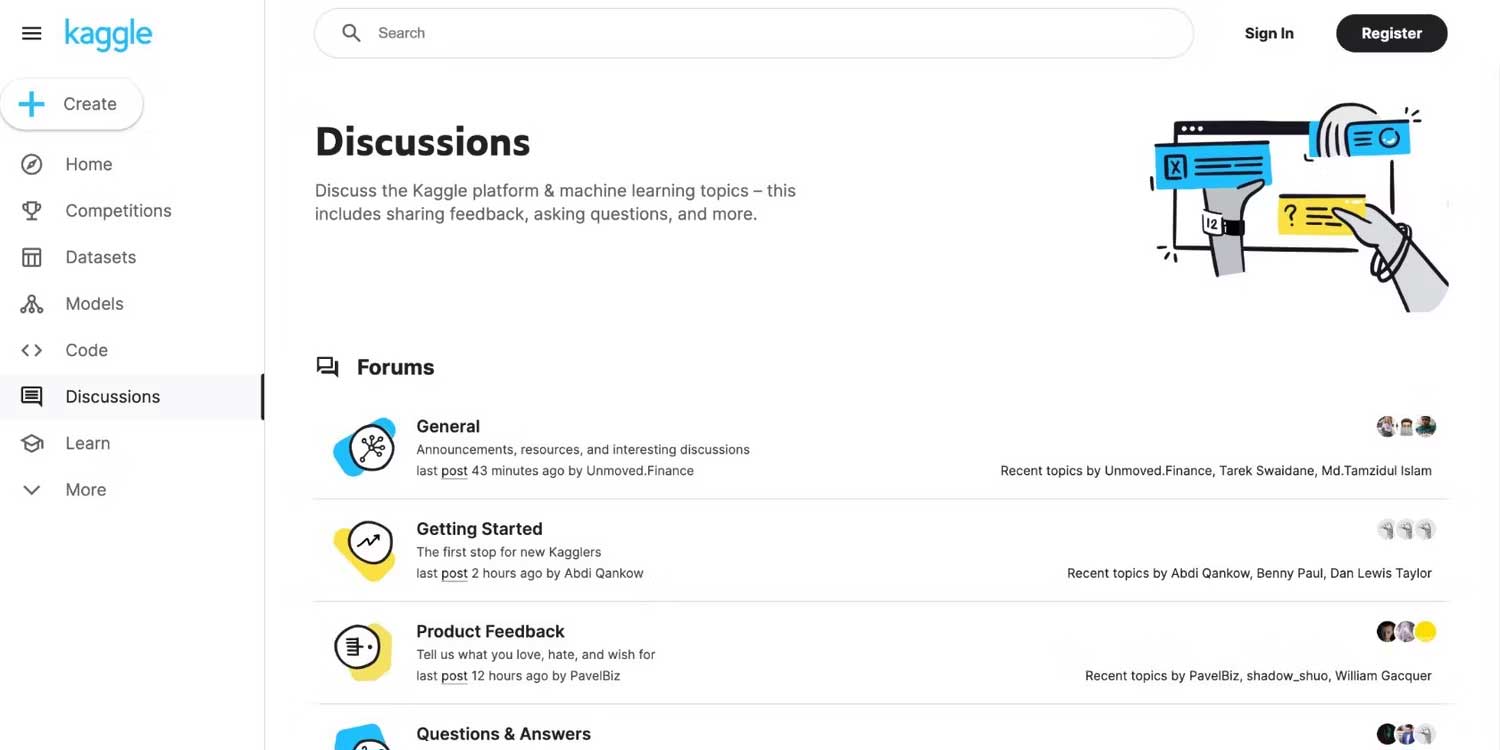Cộng đồng trên Kaggle