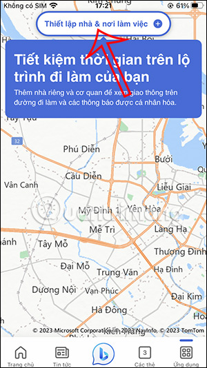 Thêm địa điểm trên Bing AI