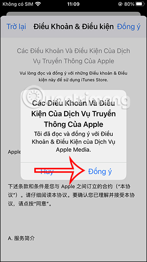 Điều khoản trên App Store