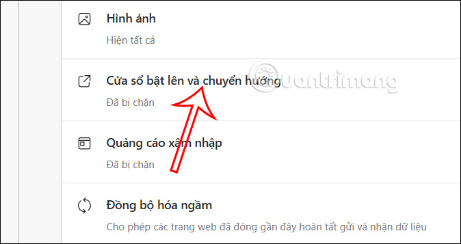 Cửa sổ bật lên và chuyển hướng trên Microsoft Edge