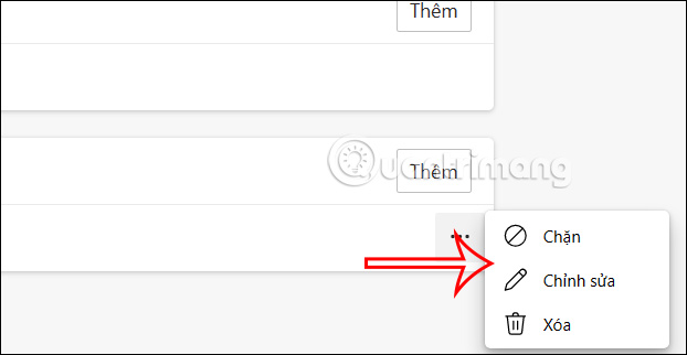 Chỉnh website ngoại lệ bỏ chặn trên Microsoft Edge