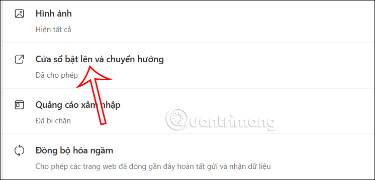 Cửa sổ bật lên và chuyển hướng trên Microsoft Edge