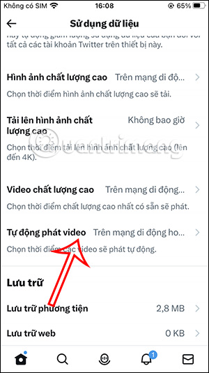 Tự động phát video trên Twitter