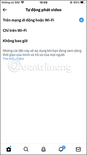 Chỉnh tự phát video trên Twitter