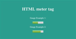 Thẻ HTML <meter>