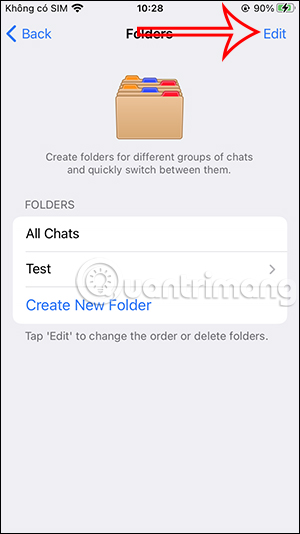 Tùy chỉnh thư mục trên Telegram