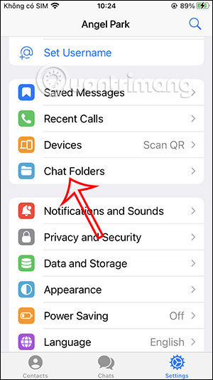 Thư mục trò chuyện trên Telegram