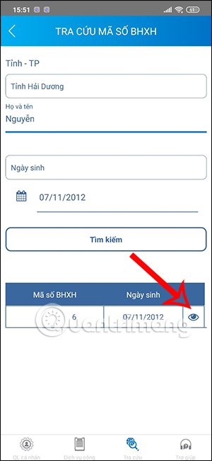 Kiểm tra thông tin