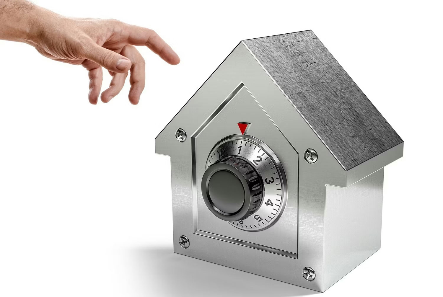 Ngôi nhà kim loại có khóa