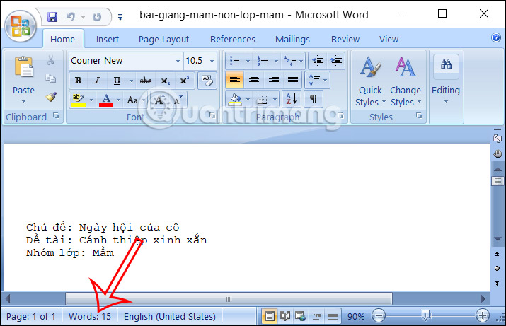Xem số từ trong Google Slides