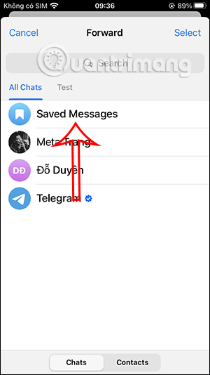 Lưu trữ tin nhắn trên Telegram