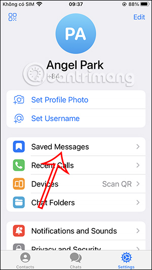 Thư mục lưu trữ trên Telegram