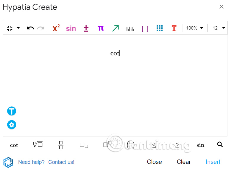 Giao diện Hypatia Create trong Google Slides
