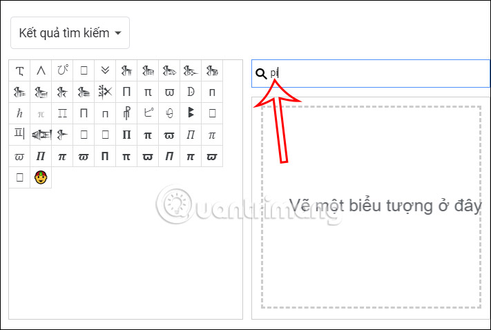 Tìm biểu tượng trong Google Slides