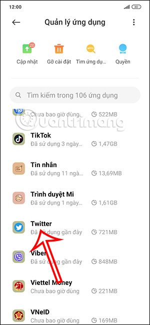 Ứng dụng Twitter