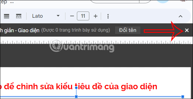 Tạo slide Master Google Slides