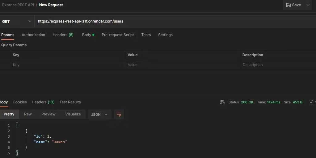 Truy vấn Get trên Render
