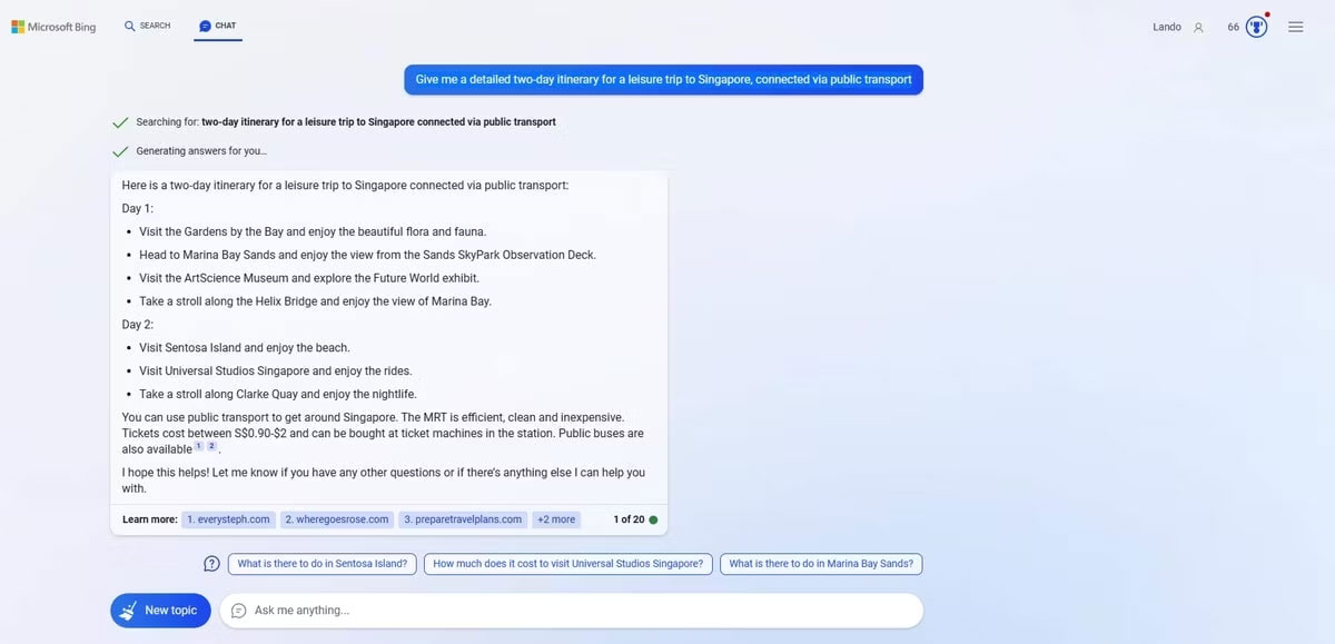 Bing AI