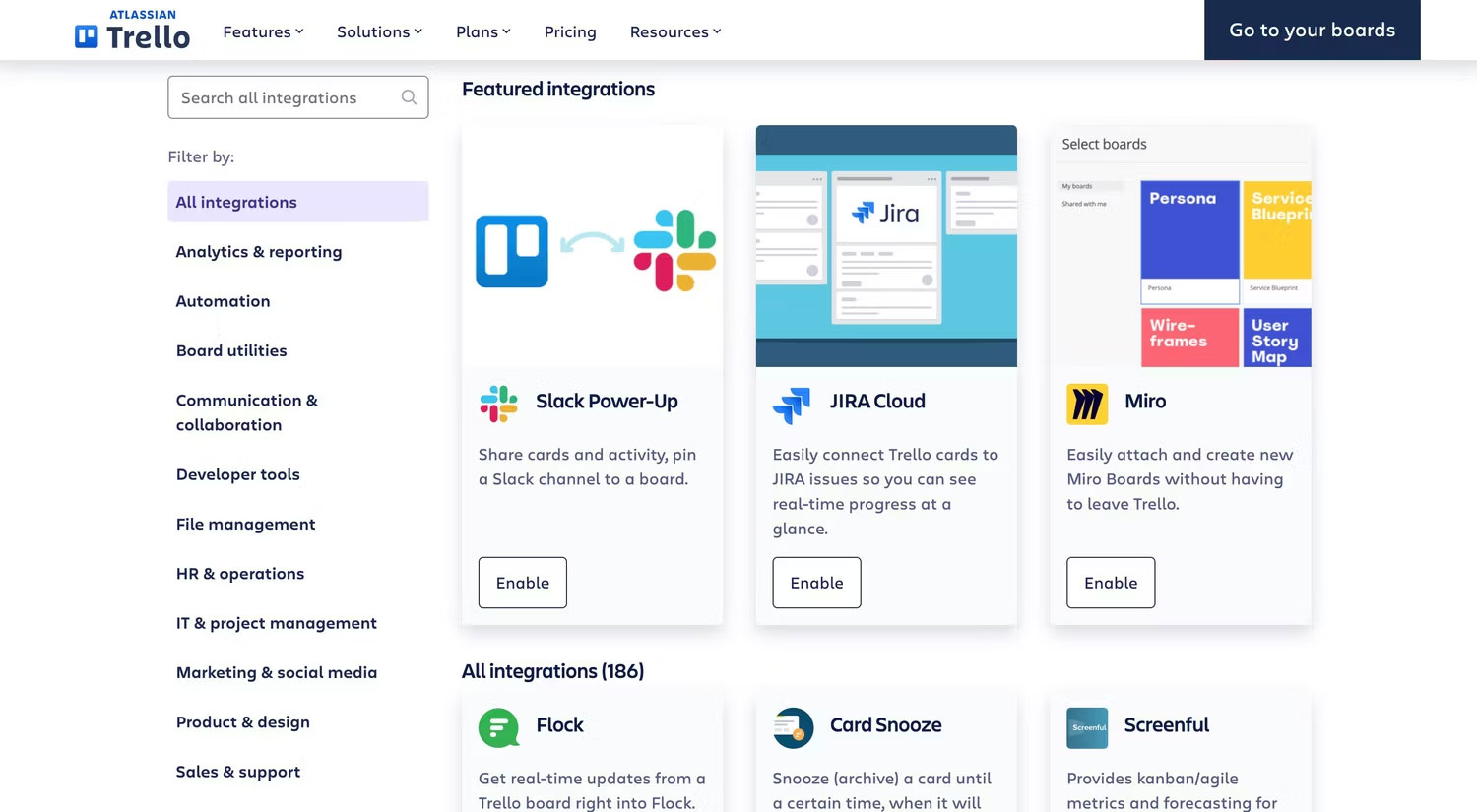 Những công cụ tích hợp với Trello