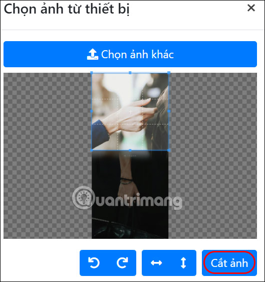 Cắt ảnh khung phát nhạc Spotify