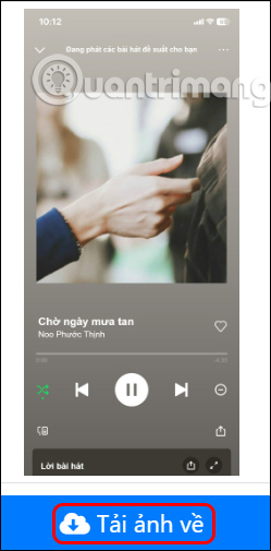 Ảnh khung phát nhạc Spotify