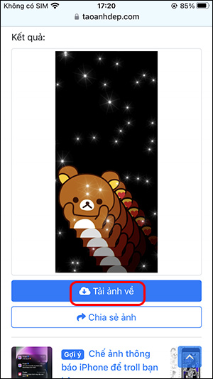 Tải ảnh nền sticker iPhone