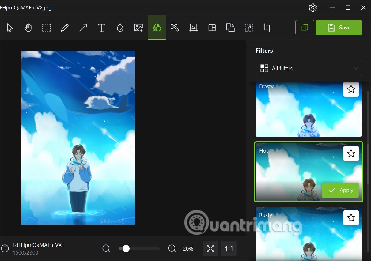 Bộ lọc màu ảnh Icecream Photo Editor
