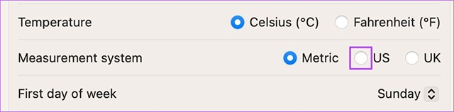 Đổi đơn vị trên Mac