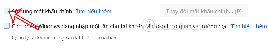 Bật mật khẩu chính trên Firefox