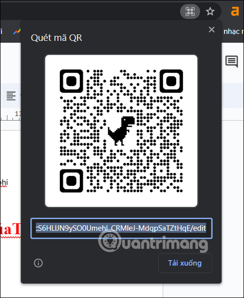 Mã QR tài liệu Google Docs
