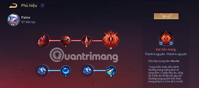 Phù hiệu cho Paine trong mùa S2 2023