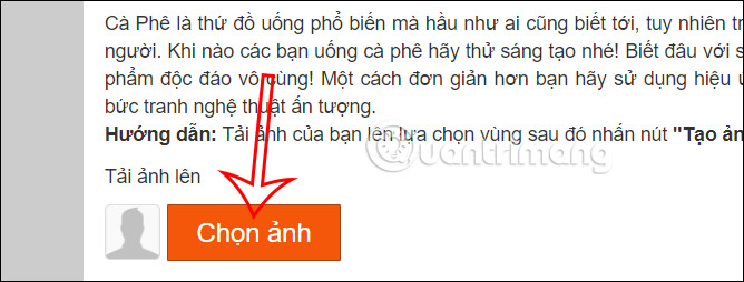 Tải anh lên trang web 