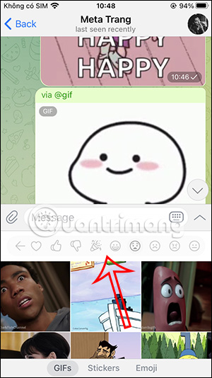 Tìm ảnh GIF theo icon 