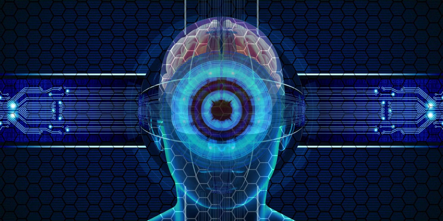 Hình ảnh mạch điện và đầu người