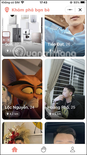 Tài khoản khám phá bạn bè trên Zalo 
