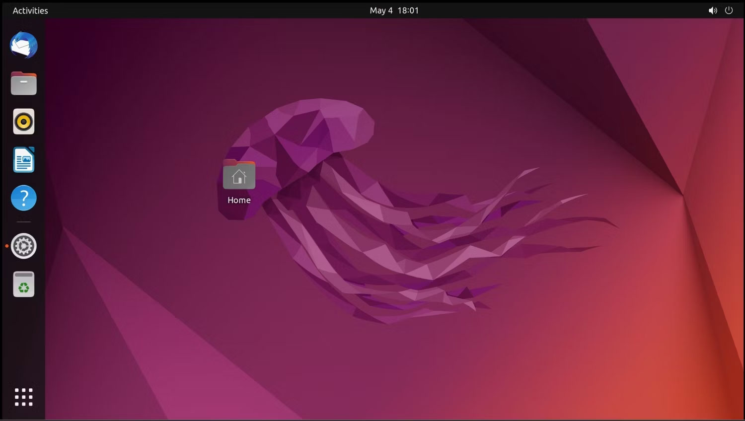 Giao diện desktop Ubuntu Server 22.04