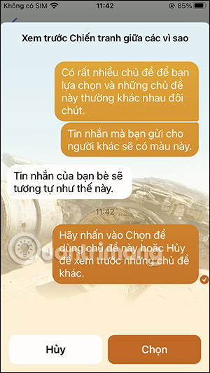 Theme Chiến tranh giữa các vì sao