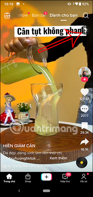 Biểu tượng cuộn video TikTok