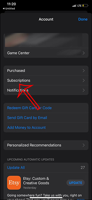 Hủy đăng ký gói Canva iPhone