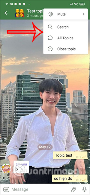 Tùy chỉnh topic Telegram