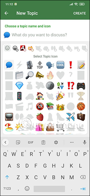 Tùy chỉnh topic Telegram