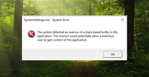 Cách khắc phục lỗi SystemSettings.exe trong Windows 11