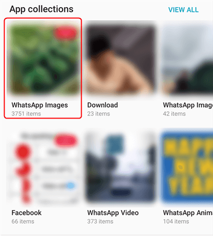 Tìm WhatsApp Media trong Thư viện